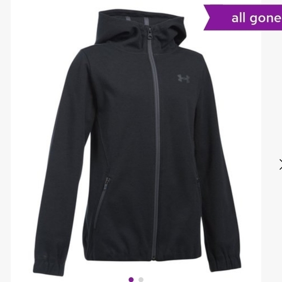 UNDER ARMOUR  lightweight hooded girls storm jacket xs - Picture 3 of 10